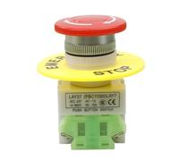 Lot de 2 interrupteurs à bouton-poussoir d'arrêt d'urgence 1NO 1NC DPST, AC 660V 10A, verrouillage automatique de l'ascenseur