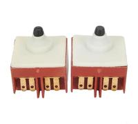 Lot de 2 interrupteurs de meuleuse d'angle 250 V 5 A sans bouton poussoir pour GWS6 8-100 TWS6600 Pièce de rechange pour perceuse électrique Composant de réparation