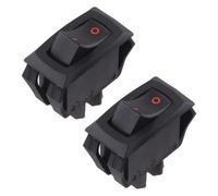 Lot de 2 interrupteurs de moteur à bascule marche/arrêt de rechange compatibles avec les pompes de piscine Hayward SPX1500S8, plastique noir