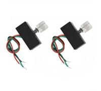 Lot de 2 interrupteurs de réglage de la pression pour pulvérisateur agricole 12 V - Pour quad - En polypropylène noir (capuchon en aluminium)
