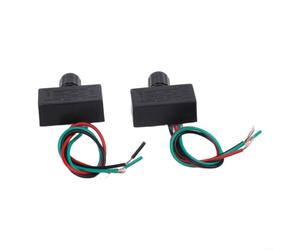 Lot de 2 interrupteurs de réglage de la pression pour pulvérisateur agricole 12 V - Pour quad - En polypropylène noir (plastique)