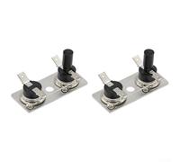 Lot de 2 interrupteurs de thermostat de rechange pour chauffe-eau Suburban 232282, alliage d'aluminium et fer, 120 V AC