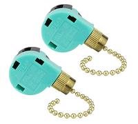 Lot de 2 interrupteurs de ventilateur de plafond de remplacement ZE-268S6 3 vitesses 4 fils