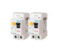 EATON - Lot de 2 interrupteurs différentiels auto 40A type A 30mA, PFGM, borne à ressort