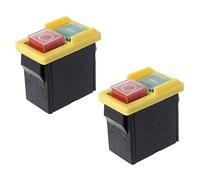 Lot de 2 interrupteurs électromagnétiques CK-1 KJD6 AC250V - Interrupteur à bouton-poussoir étanche - Interrupteur de tension zéro - Interrupteur de sécurité - Interrupteur d'arrêt d'urgence