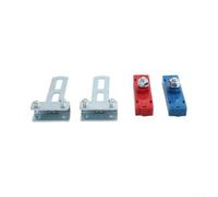 Lot de 2 interrupteurs magnétiques pour porte coulissante - Étanche - Réglable - Capteur de porte magnétique avec support - Ouvre-porte coulissante robuste - Accessoires - Paire magnétique - Noir et