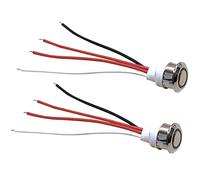 Lot de 2 interrupteurs tactiles LED 12 V - 5-24 V CC - Interrupteur tactile pour trou de montage de 18 mm - Intensité variable en continu pour bandes LED - Pour lumière LED, armoire, armoire