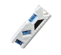 Lot de 2 jauges de niveau magnétiques de 150 mm avec 3 bulles pour une mesure précise horizontale verticale à 45°, mini outil de niveau ABS résistant aux chocs pour la maison et l'atelier