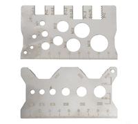 Lot de 2 jauges de pas de vis en acier inoxydable pour une mesure efficace des boulons et écrous spécifications dans n'importe quelle tâche