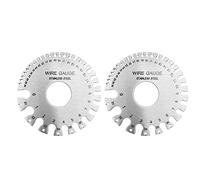 Lot de 2 jauges d'épaisseur en acier inoxydable standard professionnel pour soudage (style 2 (105 x 52 cm)