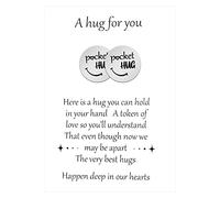 Lot de 2 jetons de poche souvenir pour homme - Cadeau de poche pour la rentrée scolaire - Avec carte et enveloppe - Pour une relation longue distance