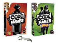 Lot de 2 Jeux Code Names VF : CodeNames + CodeNames Duo - Jeu de société pour enfants et adultes
