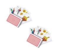 Lot de 2 jeux de cartes espagnoles classiques - 100 cartes traditionnelles - Étuis de sécurité