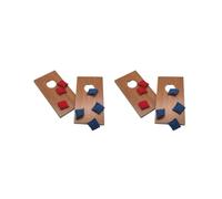 Lot de 2 jeux de cornhole en bois pour femme solo