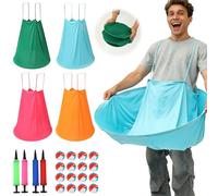 Lot de 2 jeux de jardin pour grand-mère - 8 balles rebondissantes - 2 pompes - 80 x 105 cm - Jeu de loisirs en plein air pour adultes - Pour les fêtes de famille dans le jardin