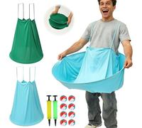 Lot de 2 jeux de jardin pour grand-mère - 8 balles rebondissantes - 2 pompes - 80 x 105 cm - Jeu de loisirs en plein air pour adultes - Pour les fêtes de famille dans le jardin