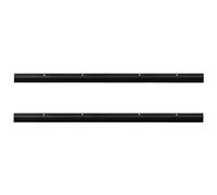 Lot de 2 Joint de Porte, Brosse Boudin Bas de Porte Isolant pour porte à visser 2 pcs Noir 100x4,5 cm