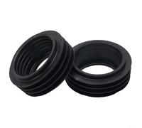 Lot de 2 joints coniques en caoutchouc pour tuyau de chasse d'eau Geberit bas niveau, joint interne caché de 42 mm, compatible avec le modèle 119.668.00.1, noir de rechange pour salle de bain et