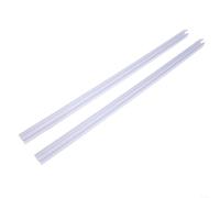 Lot de 2 joints de bas de porte de douche sans cadre avec rail d'égouttement, bande d'étanchéité pour porte en verre