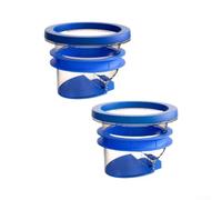 Lot de 2 joints de bride de toilettes résistants à l'érosion en PVC de 110 | Construction en silicone ABS, technologie triple joint, arrête les gaz d'égout, s'adapte aux tuyaux de 100 mm