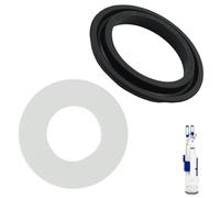 Lot de 2 joints de cloche de levage compatibles avec Geberit Bassin, joint de cloche de levage et joint de basse compatible avec Geberit 818 109, 890 615, pour réservoir de chasse encastré, noir et