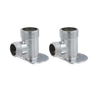 Lot de 2 joints de conversion de douche dissimulés à exposés avec base fixe, raccord étanche en alliage pour rénovation de salle de bain et mise à niveau d'installation rapide