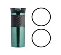 Lot de 2 joints de couvercle de rechange en caoutchouc pour tasse de voyage Contigo Byron, joint de couvercle de rechange noir, joint d'étanchéité en silicone anti-fuite, compatible avec tasse de