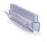 Lot de 2 joints de porte de douche 50 cm, déflecteur d'eau pour portes en verre, garde les salles de bains propres et sèches (6 mm)