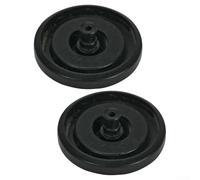 Lot de 2 joints de soupape de remplissage de toilettes de rechange pour robinet à boisseau sphérique FLUIDMASTER 400A - Rondelle à membrane en caoutchouc pour réparation de valve de chasse d'eau (noir