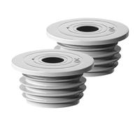 Lot de 2 joints de tuyau anti-retour pour évacuation de sol - Capuchon compact anti-odeur - Joint universel contre le retour pour cuisine, salle de bain, buanderie, machine à laver