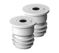 Lot de 2 joints de tuyau anti-retour pour évacuation de sol - Capuchon compact anti-odeur - Joint universel contre le retour pour cuisine, salle de bain, buanderie, machine à laver