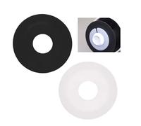 Lot de 2 Joints de Valve de Chasse d’eau Compatibles avec Siamp Skipper 45 et Storm 33A - Joints en Silicone Noir et Blanc Ø72 mm, Étanches et Durables, Accessoires pour Réservoir WC