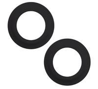 Lot de 2 Joints de Valve de Chasse d'eau 72 mm x 45 mm, Noir