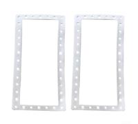 Lot de 2 joints d'écumoire papillon en silicone à large ouverture pour Hayward SPX1091GW SP1091LX pour piscine hors sol Dyna-Skim, joint de rechange anti-fuite blanc