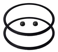 Lot de 2 joints d'étanchéité 09985 pour boîte à pression Presto 01745 01751 01755 01781 01782 01784 Presto Autocuiseur 16 18 23 litres avec 2 bouchons de surpression 23 litres