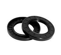 Lot de 2 joints d'huile universels en caoutchouc nitrile à double lèvre pour équipement agricole industriel automobile 30 mm x 52 mm x 7 mm