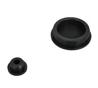 Lot de 2 joints élastiques ronds, bouchons en silicone noir, diamètre 15,5 mm à 22 mm, bouchons circulaires en caoutchouc for atelier de machines(22mm)