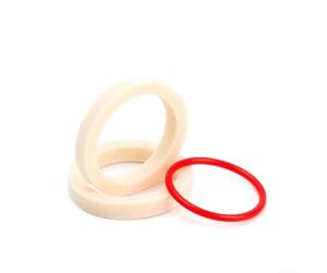 Lot de 2 joints en éponge absorbants pour fourche avant, anneau en mousse 32 mm/34 mm/35 mm/36 mm avec cercle rouge (34 mm)