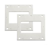 Lot de 2 joints en fibre de céramique pour échangeur de chaleur Haas+Sohn compatible avec les modèles 4.17/5.17/4.19/5.19/HSP1-2, 12 x 0,5 cm, blanc