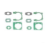 Lot de 2 joints en papier pour tronçonneuse compatibles avec G3800 38cc 1e39f 3800 unités de carter de moteur et kit de joint de carburateur pour restaurer l'efficacité du moteur en douceur