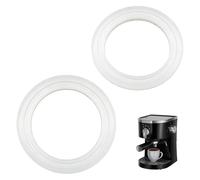 Lot de 2 Joints Porte Filtre compatible avec Cecotec Power 20, Silicone | Joint pour Machine à Café compatible avec Swan Retro, Swan Nordic, Breville VCF149, Gevi, Oster Nova PrimaLatte, 65MM