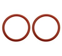 Lot de 2 joints toriques compatibles avec Siemens EQ, Bosch Vero, Gaggenau, Neff - 38 x 4 mm - En silicone rouge - Joint intérieur : 38 mm - Extérieur : 46 mm