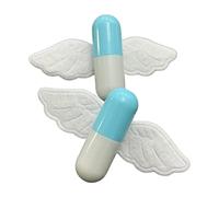 Lot de 2 jolies pinces à cheveux en forme d'ailes d'étoiles pour enfants et adolescentes Bleu