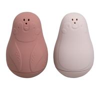 Lot de 2 jouets de bain Pingouin Stone Red-Vieux Rose