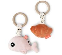 Done By Deer Hanging Activity Toy Wally 2 Pieces Orange Enfants