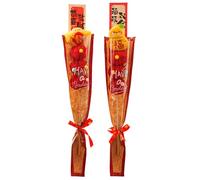 Lot de 2 jouets en peluche en forme de nourriture, répliques alimentaires chinoises comme artisanat - Design avec cynorrhodons 2026 - Accessoires heureux pour le Nouvel An - Pour hommes, femmes