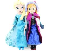 Lot de 2 jouets en peluche, princesse, pour filles, jouets de poupée, cadeaux d'anniversaire, pour fille, poupée en peluche, 40 cm, Anna et Elsa