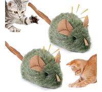 Lot de 2 Jouets Interactifs pour Chat - Jouet Interactif pour Chat - Souris Électrique Moelleuse - Souris Gaming Électrique - Souris Gaming Électrique