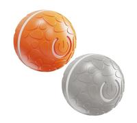 Lot de 2 jouets interactifs pour chien, nouvelle balle de football électrique indestructible, mouvement automatique, petite balle intelligente pour chiens et chats, rechargeable à la poussière et