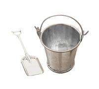 Lot de 2 jouets miniatures pour maison de poupée - Seau réaliste - Décoration pour le lieu de travail, la chambre d'enfant, l'école et la décoration du salon